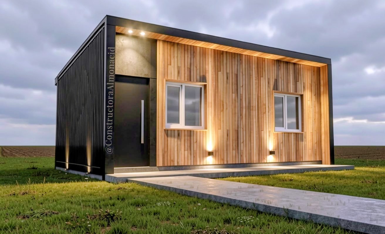 Modelo 1 — vivienda familiar de 42 m² con construcción en seco en Ushuaia